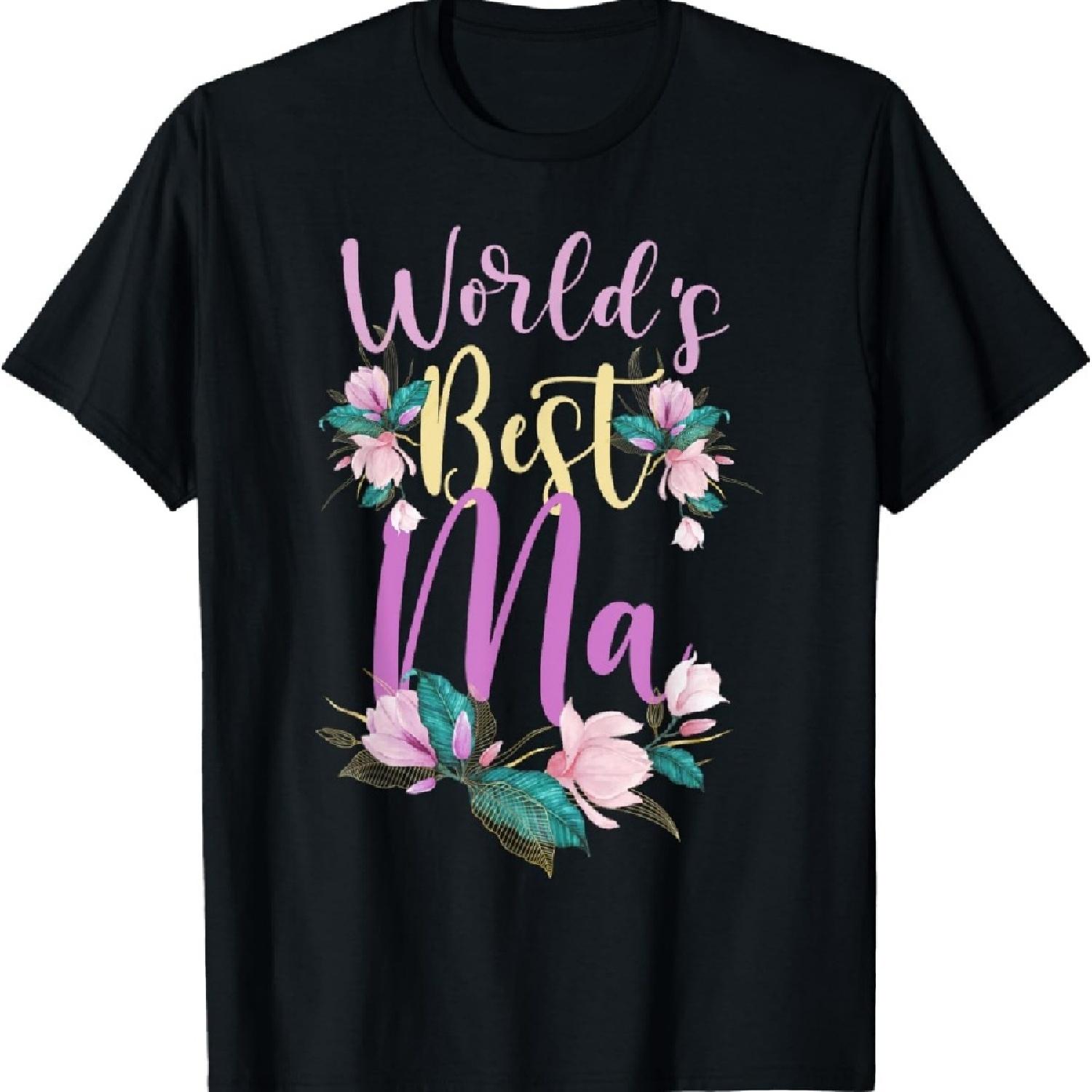 

Family World s Best Ma Tee Funny Ma Ever Gift T-Shirt XXXXXL чорний