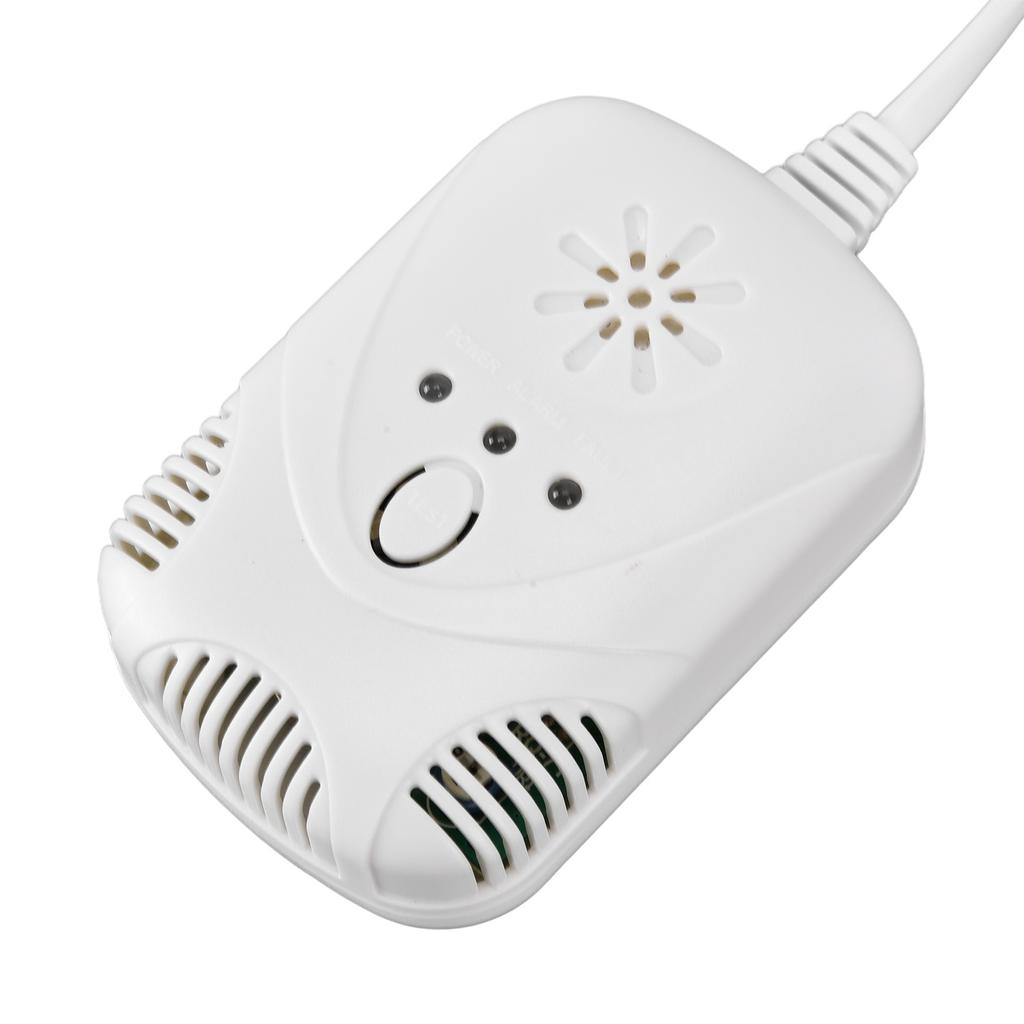 Home Combustible Gas Detector Sound Light Alarm 85dB M for Natural Coal LPG 90‑240VEU Plug