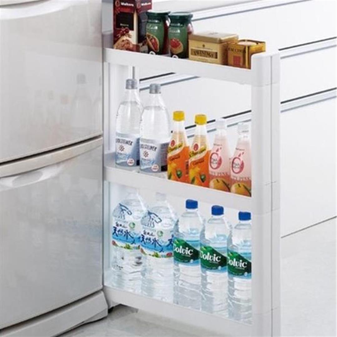 

Трехъярусная кухонная полка Motek на колесиках