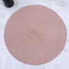 38cm Round Braided Tableware Mat Washable Anti Slip Dining Table Bowl Placemats Heat-Resistant Drink Cup Pad Coasters Home Decor