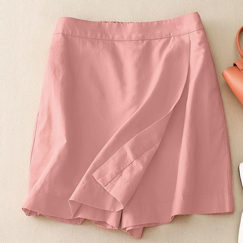 

ZANZEA Женские повседневные свободные летние шорты с эластичной резинкой на талии 5XL розовый