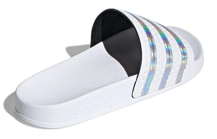 adidas Damen Adilette Slide 'White Iridescent' Damen FV0041