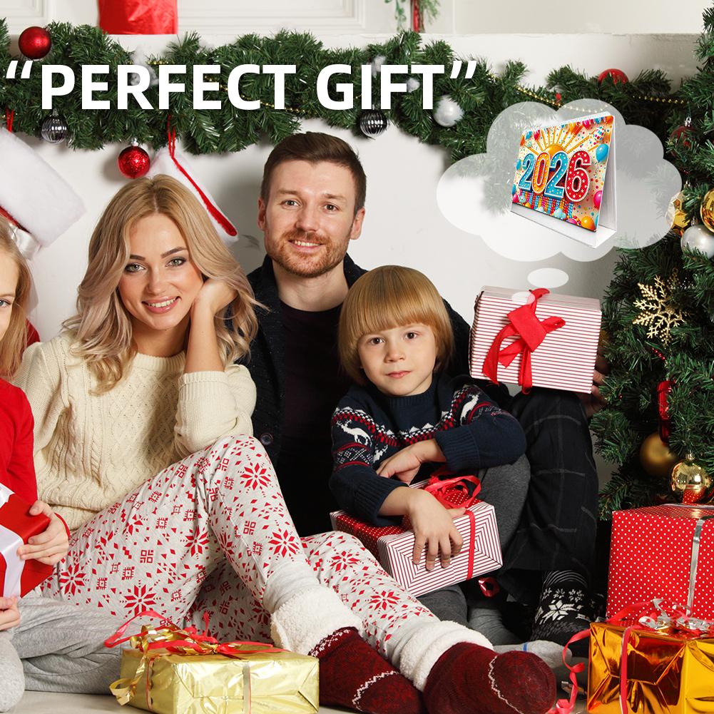 2026 Calendar Diamond Painting Calendar Set with Irregular Shaped Diamonds for Living Room Bedroom Office Desk Gift Giving