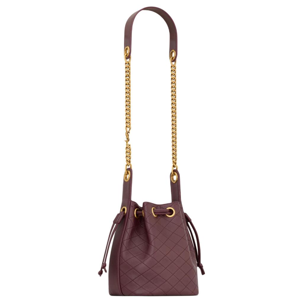 Saint Laurent Cassandre Beuteltasche aus Lammleder Hot Wine Damen Taschen Rot 840886-1EL07-6195