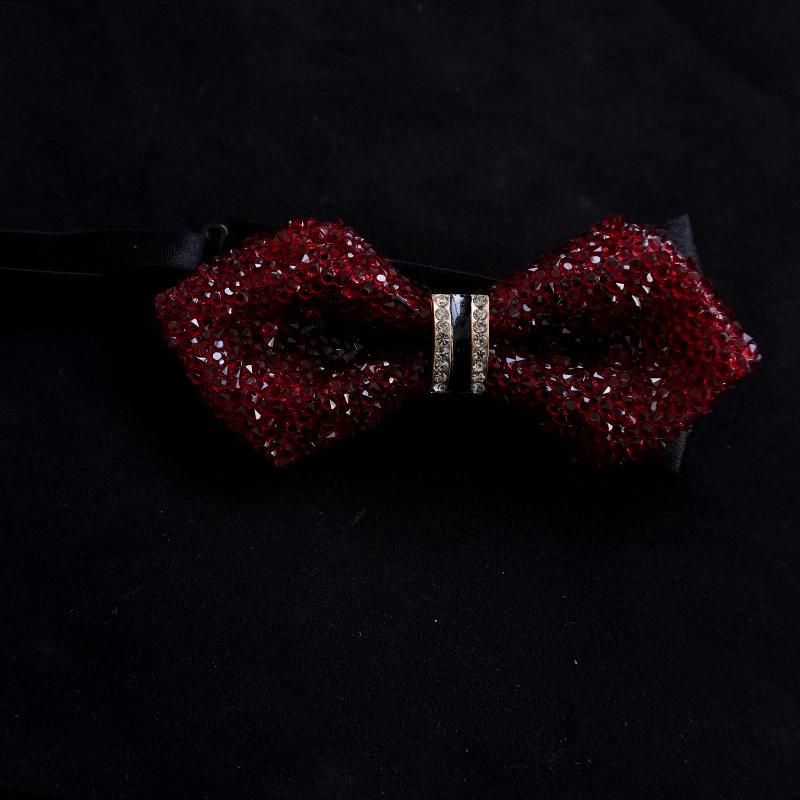 Papillon da Uomo con Strass a Goccia d'Acqua per Eventi Formali e Matrimoni