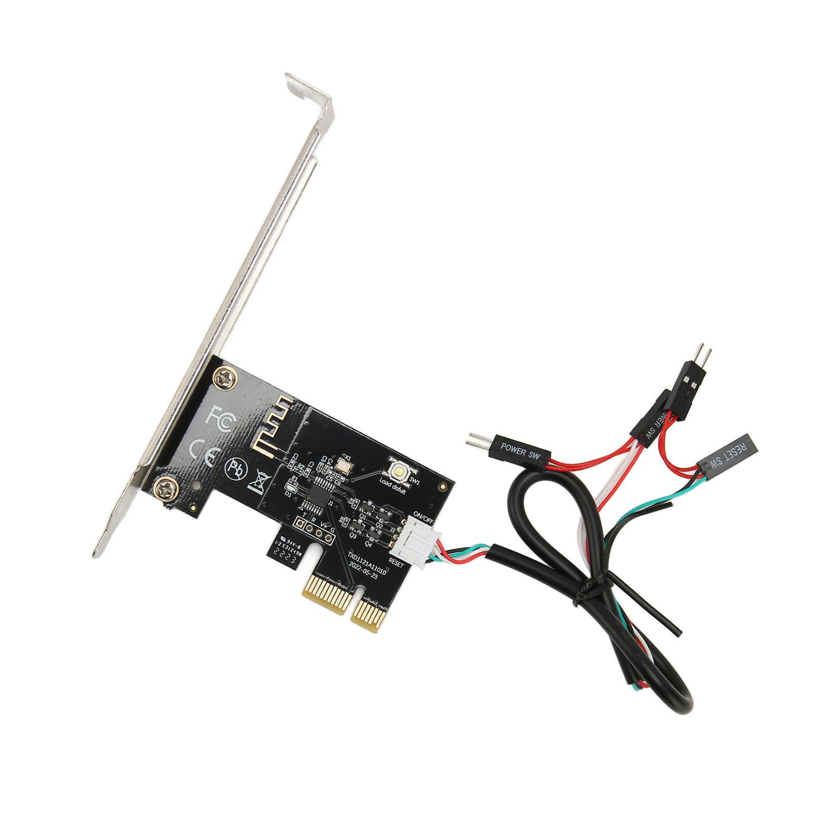 

Computer Power Reset Switch PCIE Card APP Remote Control PCIE X1 Port Card for PC Desktop Computer