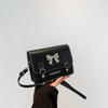 Bow Handbag Spring New Versatile Ins Gentle Texture One-shoulder Crossbody Bag Korean Style Small Square Bag