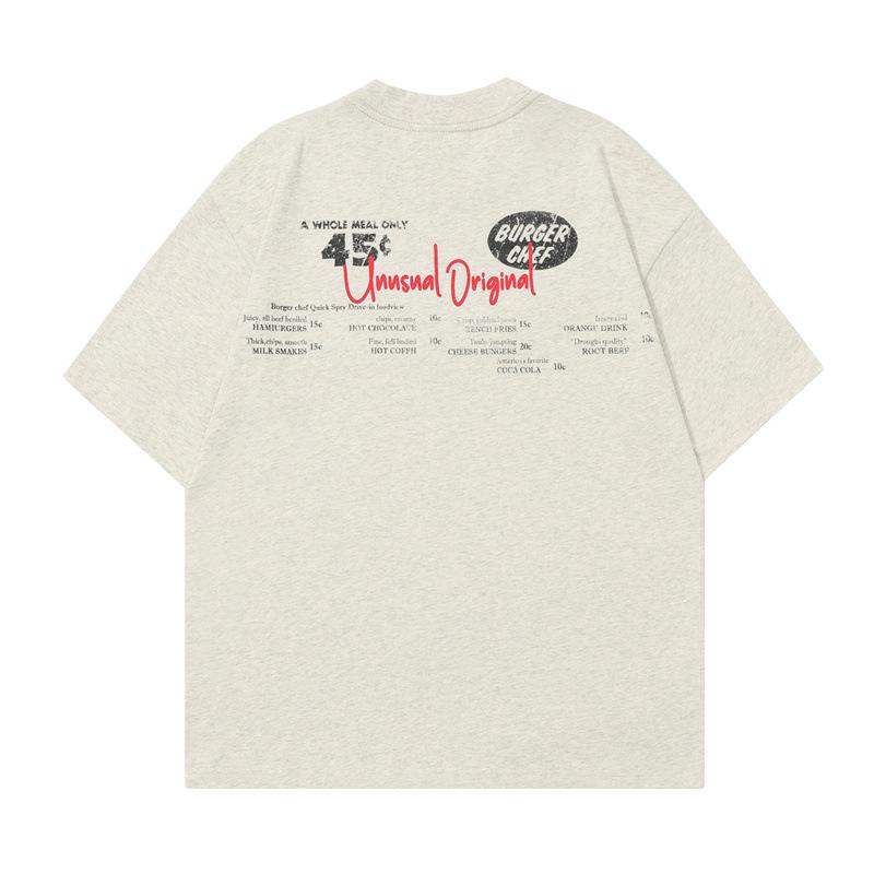 Trendy Summer New American Retro Personalized Outdoor Camping Design Printed Men's and Women's Loose T-shirts