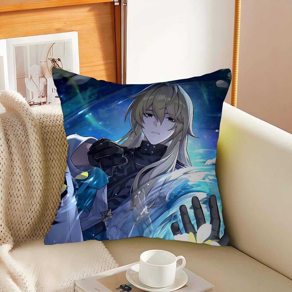 

Luocha - Honkai Star Rail 45*45cm Cushion Cover Pillow Cover Decor Pillowcase Home Pillowcase For Couch Pillow 16x16Inch