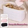 Solid Color Cosmetic Storage Bag Large Capacity Travel Toiletry Bag Women Makeup Bag  Camping