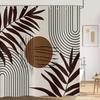 Bohemian Style Waterproof Shower Curtain 180X 180Cm Abstraction Century Art Modern Minimalist Geometry Aesthetic Shower Curtain