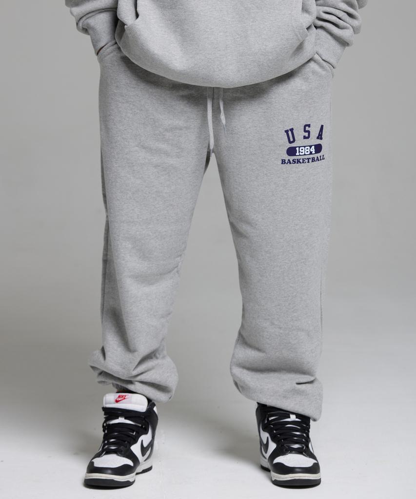CREAM SODA LAB Usa Logo Training Jogger Pants Grey