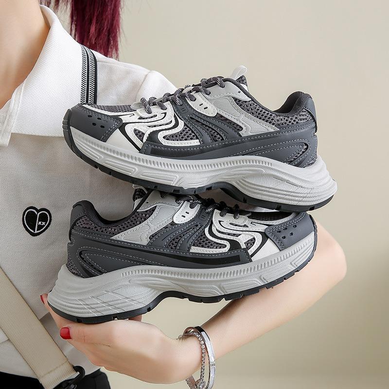 New Dad Shoes Women's Spring Student Sports Running Casual Shoes Platform Heightening Shoes