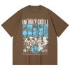 230 Gsm 100% Cotton Demon Slayer V88 Infinity Castle Print Unisex Heavy Cotton T Shirt