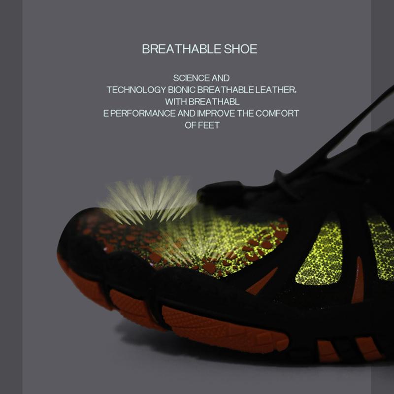 Unisex Wassersportschuhe Atmungsaktive Mesh-Watschuhe Sommer Rutschfest Tragbar Strandschuhe