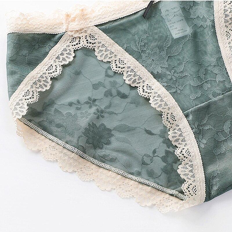 3 stücke Sexy Spitze Thongs frauen Unterwäsche Höschen Low-Taille Slips Damen Floral Mesh Sinnliche Erotische Dessous Nette unterhosen