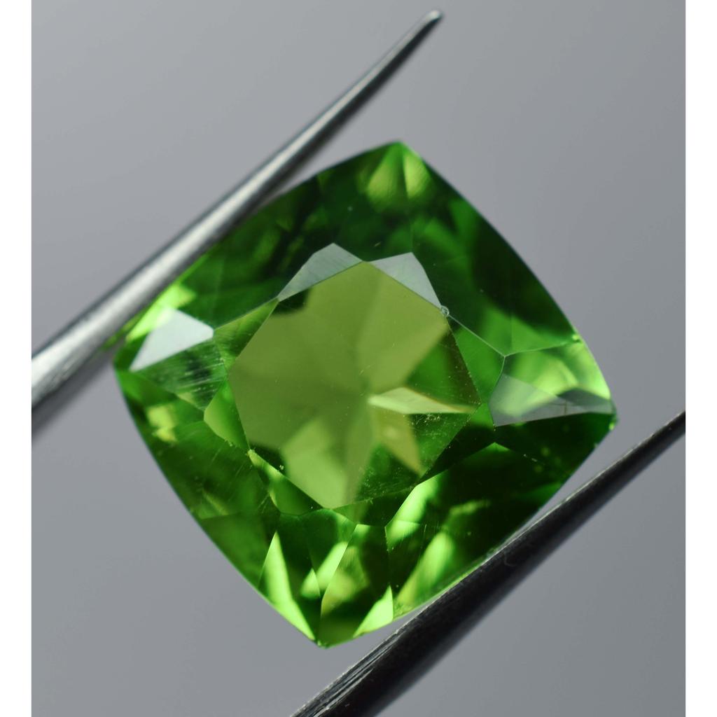 10 Ct Natural Green Peridot Cushion Cut AAA Quality Loose Gemstones