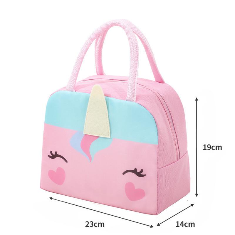 3d Cartoon Lunch Bag Insulated Food Carrier For Students Outdoor Use