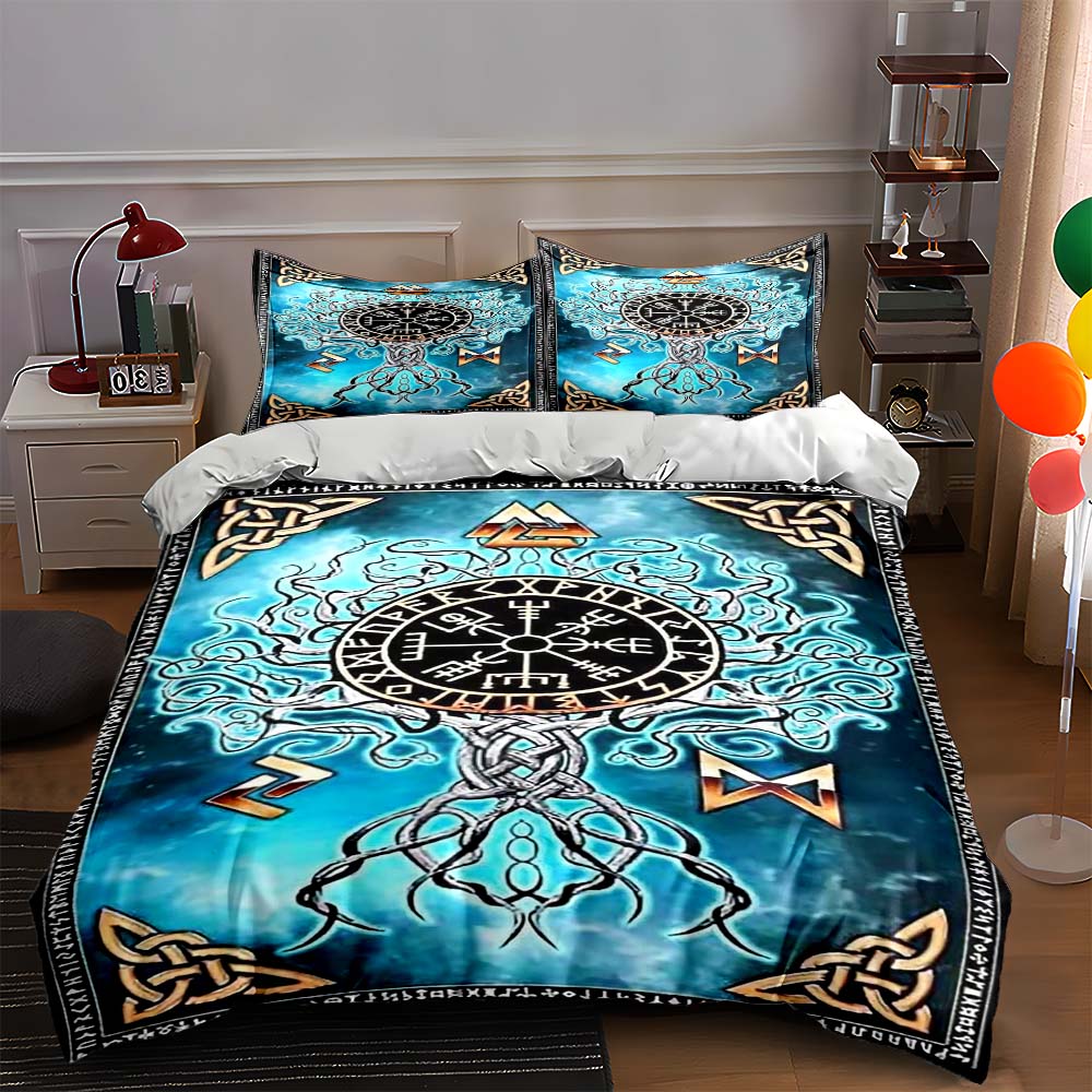 

Nordic symbol mandala Bedding Duvet cover sets Duvet covers Pillowcases gifts (1 * Duvet Cover 2 * Pillowcases, without duvet insert) 135x200cm