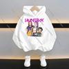 KPop Lovci démonů Dětská kreslená mikina s kapucí 2025: Stylový unisex pulovr pro kluky a holky, ležérní mikina v novém stylu
