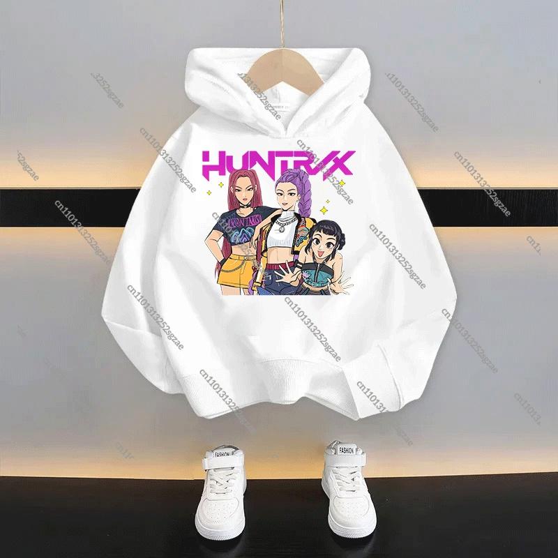 KPop Lovci démonů Dětská kreslená mikina s kapucí 2025: Stylový unisex pulovr pro kluky a holky, ležérní mikina v novém stylu