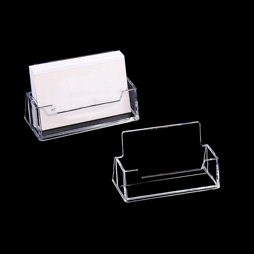 1/2/3/4/5/10pcs Clear Desk Shelf Box Storage Display Stand Acrylic Plastic Transparent Business Card Holder Place Card Holder