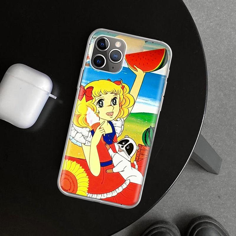 Anime Candy Phone Case Cover for iPhone 11 12 13 Mini 14 15 Plus 16 Pro Max 17 Air 7 8 + SE Art Customized Fundas 11 12 13 Mini