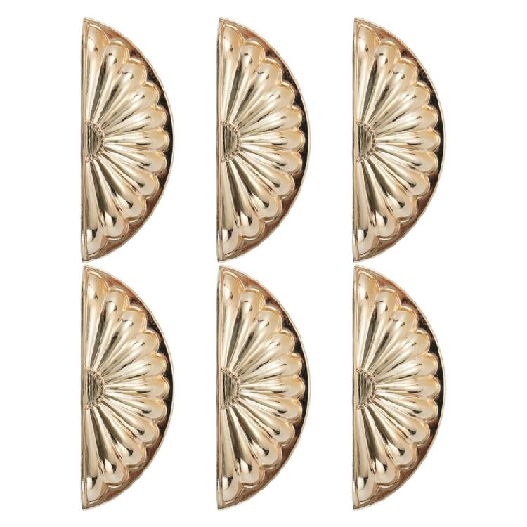 6 Stuks Meubel Decoratief Handvat Modern Zinklegering Ladekast Knop Schelpvorm Nachtkastje Trekgreep Eenvoudig te Installeren