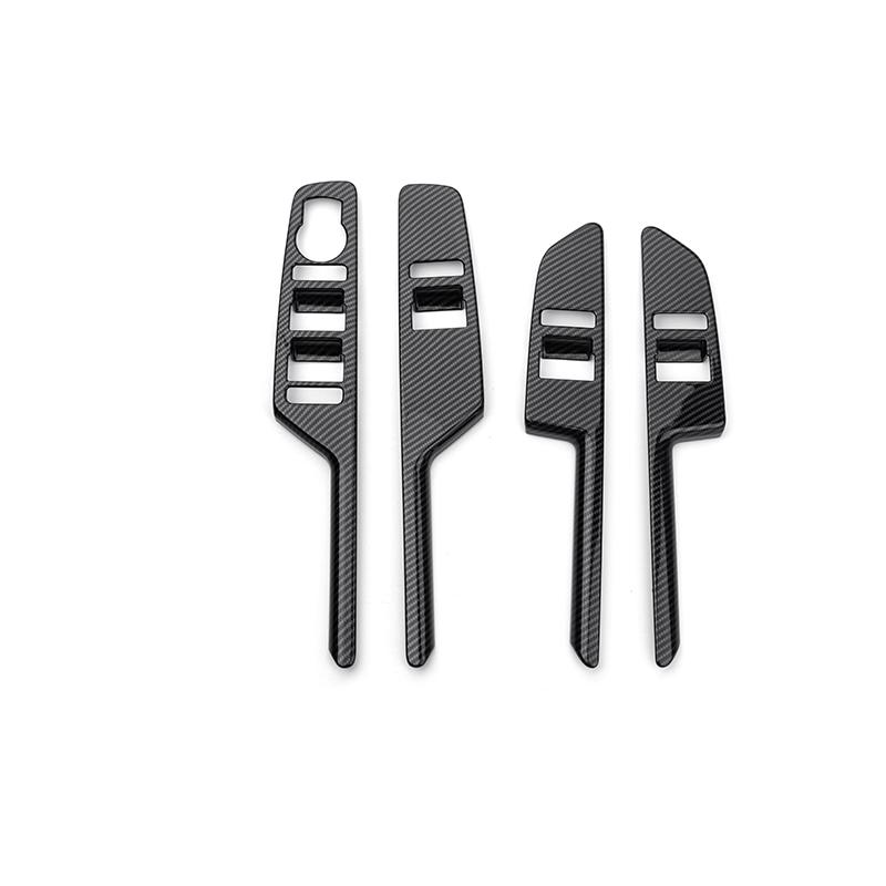 4PCS Car Window Control Button Trim Panel Door Handle Decorative Strip Cover For Genesis GV80 -2025 Interior Accessories LHD