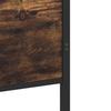 Metal Bed Frame without Mattress Smoked Oak Finish 180 x 200 cm