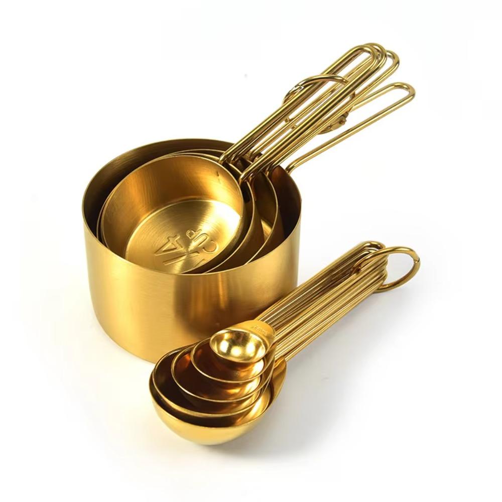 with Scale Measuring Spoon Gold Coffee Scale Spoon Household Measuring Cups  Sugar