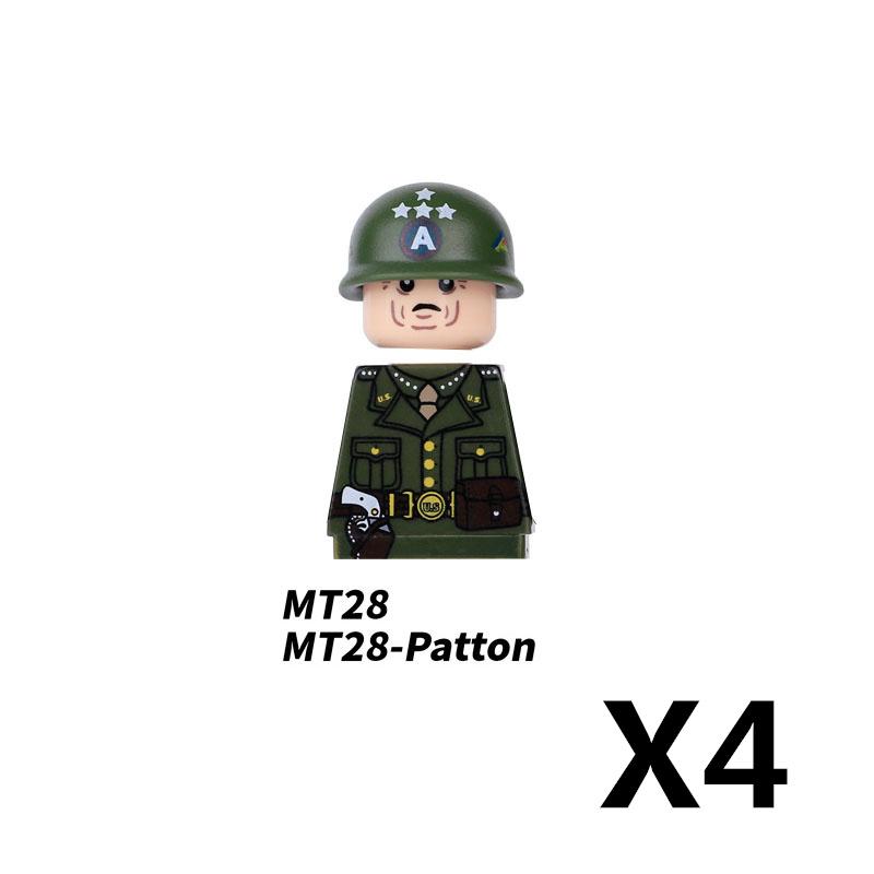 Military Soldier Figure Building Blocks British US French Army Weapons 101 Airborne Division Officer Infantry M1 Toys Gifts D126
