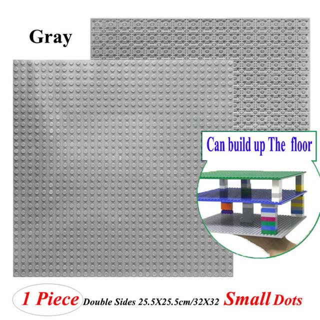 Hot 32*32 Dots Double-Sided Baseplates Small Bricks Diy Building Blocks Base Plate Ww2 Compatible Legoes Parts City Figure