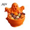 Creative Desk Storage Ornament 3D Printed Ghost Candy Bowl for Halloween Party Decorations, Multi-functional Desktop Cute Supplies Organizer Trinkets