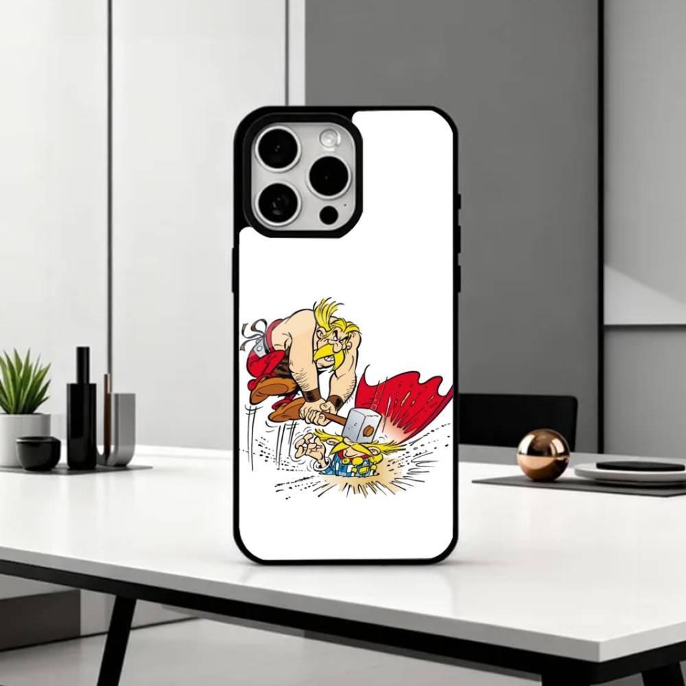 A-Asterix C-Cartoon O-Obelix   Phone Case For iPhone17,16,15,14,13,12,11 Plus,Pro Max Magnetic For Magsafe Wireless Charging