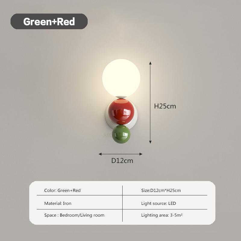 

European-style New LED Wall Lamp Living Room Dining Room Corridor Study Bedroom Lighting Warm light