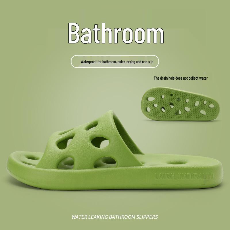 Men's and Women's Quick-Dry Non-Slip Shower Sandals - Summer Water-Permeable Indoor Slippers