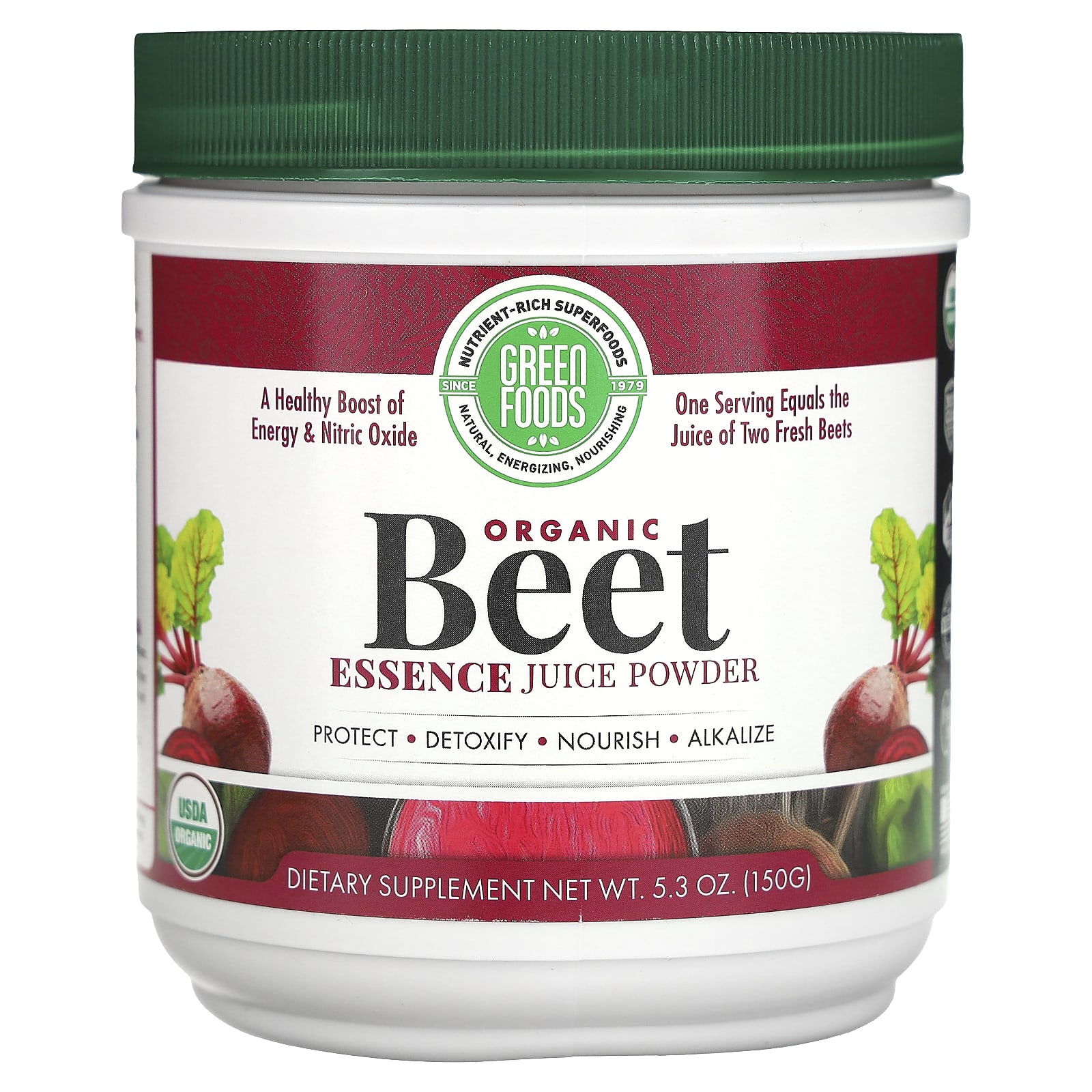 

Organic Beet Essence Juice Powder, 150 G(5.3 Oz)