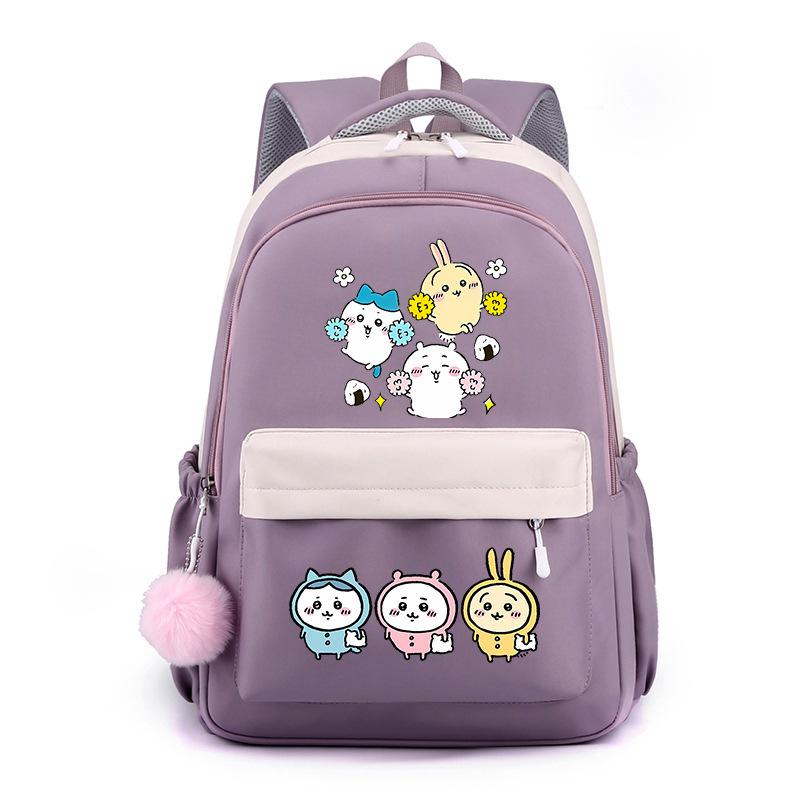 Jiyika wow cute expression bag schoolbag junior high school student backpack men and women lightweight new backpack