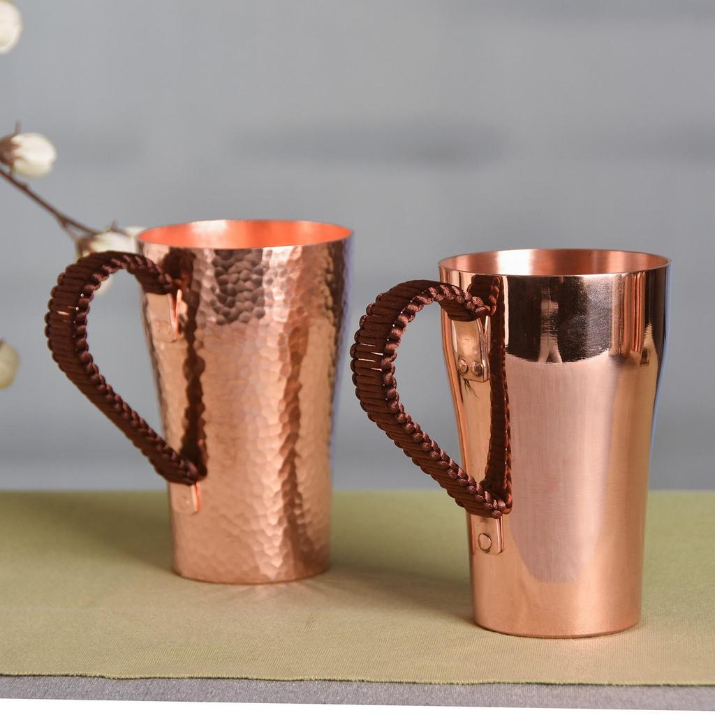 Reine Dickwandige Kupferbecher für Kaltgetränke, Bier, Personalisierte Kaffee-Dosierung.
