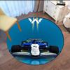 Racing Printed Round Rug Carpet Chair Rug Area Rug Entryway Doormats,for Office Chair Living Room Bedroom Kitchen Room.
