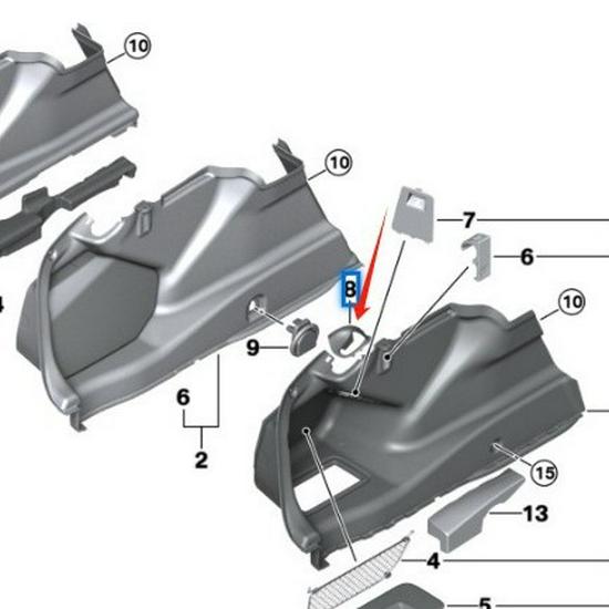 BMW 5 Series G30/G38 Trim (51477373577 & 51477373578)