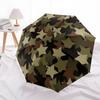 1 Stück Camouflage Sterne Automatisches Öffnen/Schließen Regenschirm, Winddicht, Kompakter Faltregenschirm mit Leichtem Design für Damen/Herren044