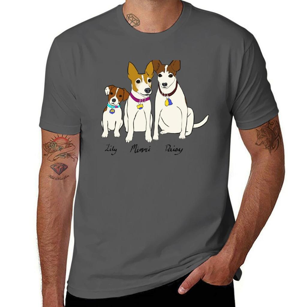 Dog Trio Memorial Pet Commission 01 TShirt Plus Size Loose Short Sleeve Top