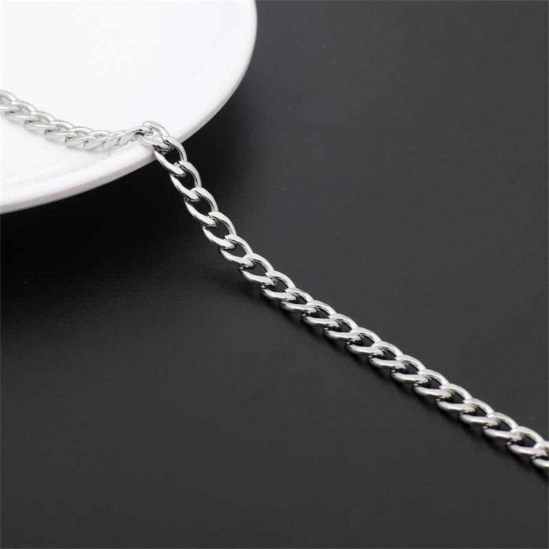 Lanț Fin din Oțel Inoxidabil 304 și Oțel Titan pentru Bijuterii, Breloc, Panou Publicitar sau Geantă