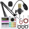 BM800 USB Microphone and Sound Card Set for Mobile, PC & Podcast with Headphones