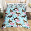 Western Country Wind Horse Printing Three-piece Quilt Cover Sheet Bedding Home Textiles
