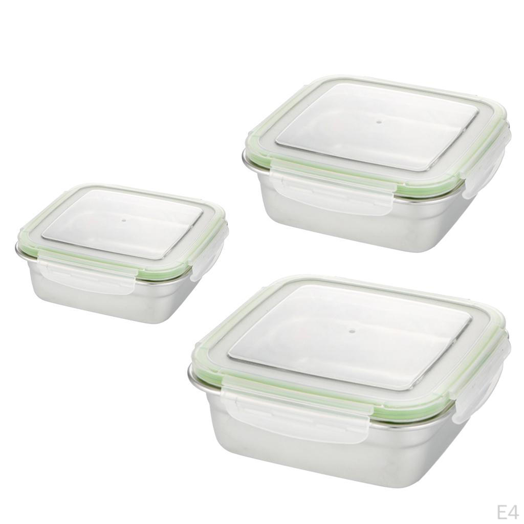 Stainless Steel Bento Case Microwave Food Crisper School, Warm or Cool At College, University,