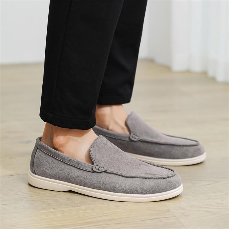 Fashion Men Comfortable Walking Shoes Brand Men Dress Shoes Men's All-match Loafers New Soft Bottom Flat Breathable Slip-on Casual Shoes