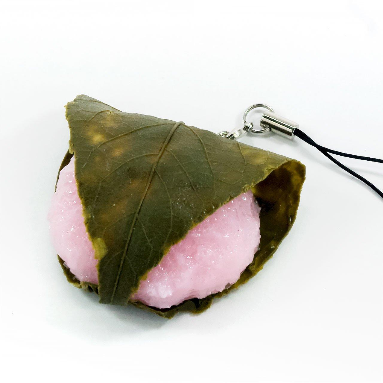 

Food replica strap Sakuramochi blossom rice that looks like you could eat it 082OS - (cherry cake)